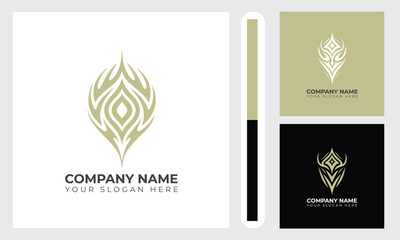 Tribal Silhouette Flowing with Abstract Artistry