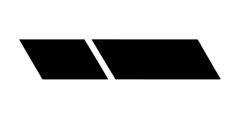 Slanted parallelogram pattern