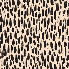 Hand drawn Painted Spotty Texture seamless pattern. Vector image background