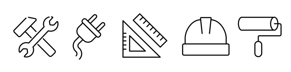 construction tools icon. construction icon