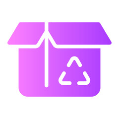 cardboard gradient icon