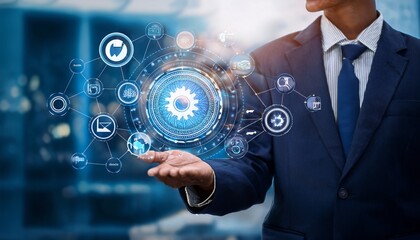 data display in futuristic hologram, high technology
