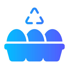 egg carton gradient icon