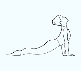 Abstract image of a girl doing gymnastics