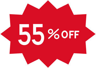 Red 55% off sale shock bubble