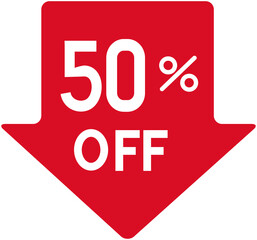 50% OFF Price Down Arrow
