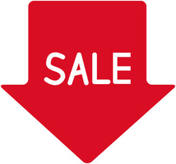 red sale label SALE
