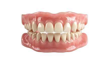 Obraz premium Detailed model of human teeth and gums for study