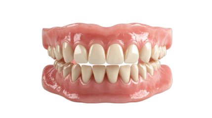 Detailed model of human teeth and gums for study