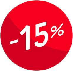 -% discount label
