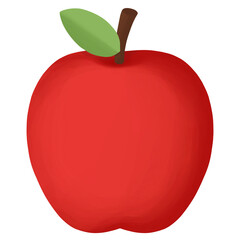 Red Apple fruit food illustration