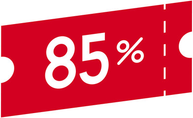 85% discount