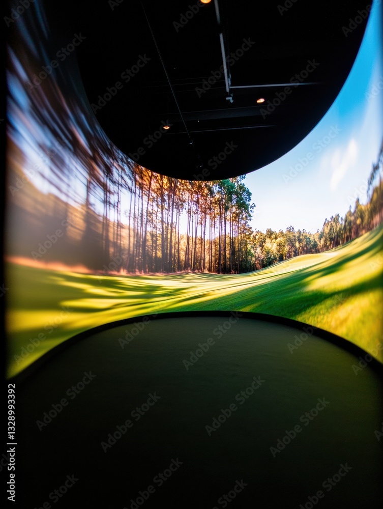 Poster immersive ar sports experience dynamic golf course visualization through cutting-edge mixed reality 