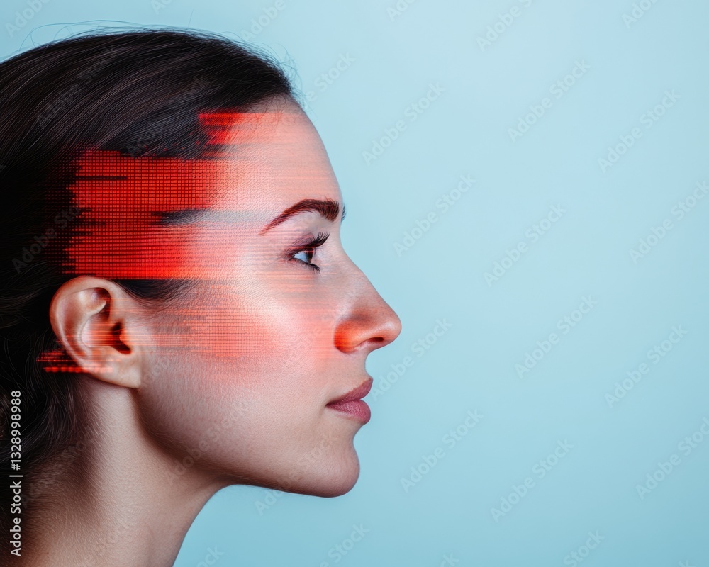 Poster neurological wellness and digital health revolution mindful ai-enhanced brain performance visualizat