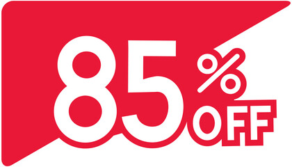 85% Discount tag icon
