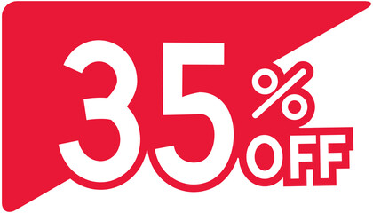 35% Discount tag icon
