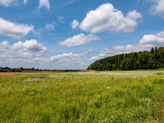 Beautiful landscape in the foothills of the Bavarian Alps.