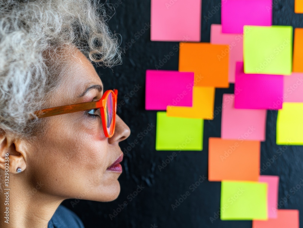Leinwandbilder neurodivergent creativity unleashed bold gen x professional visualizing innovative strategy with vib