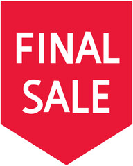 Final sale corner tag
