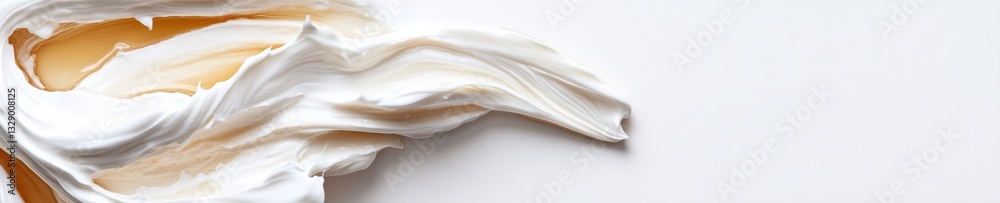Aufkleber minimalist fabric flow ethereal textile dynamics capturing contemporary design aesthetic in soft whi