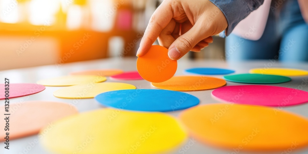 Poster Dynamic Data Visualization Interactive Business Strategy with Vibrant Color Psychology - Next-Gen Professional Workflow Optimization for Millennial Innovators