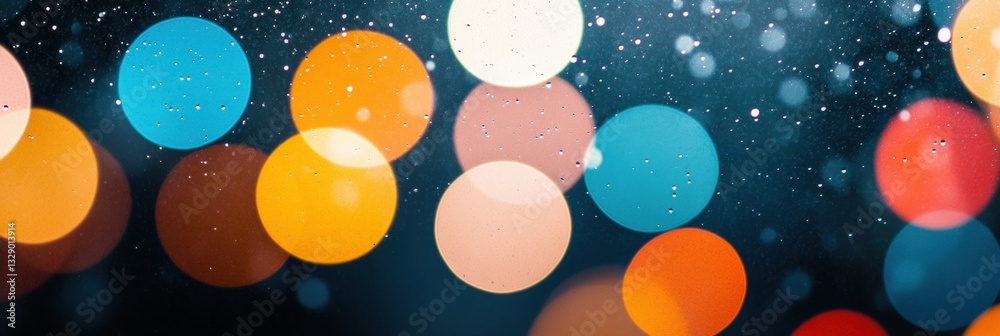 Aufkleber Vibrant Chromatic Celebration Immersive Abstract Bokeh Experience - Dynamic Digital Art Visualizing Festive Energy and Creative Emotional Landscape