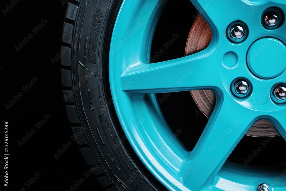 Aufkleber next-gen performance wheels vibrant teal racing alloy precision engineering for automotive enthusias