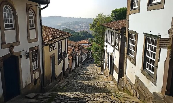 ouro preto minas gerais brazilian landscape video