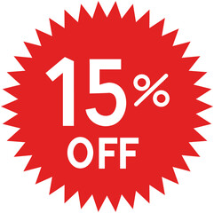 15 Percent Off Discount icon
