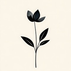 Obraz premium Minimalist Flower Illustration