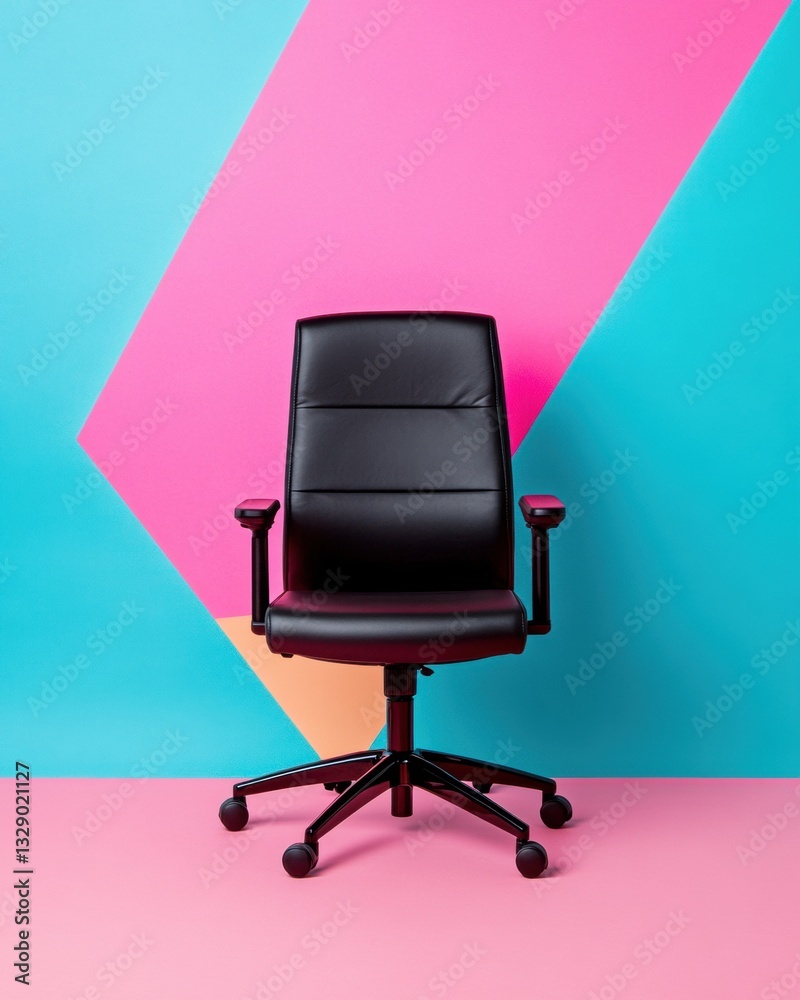 Aufkleber neuroergonomic executive chair bold pop art workplace design for hybrid performance optimization in 