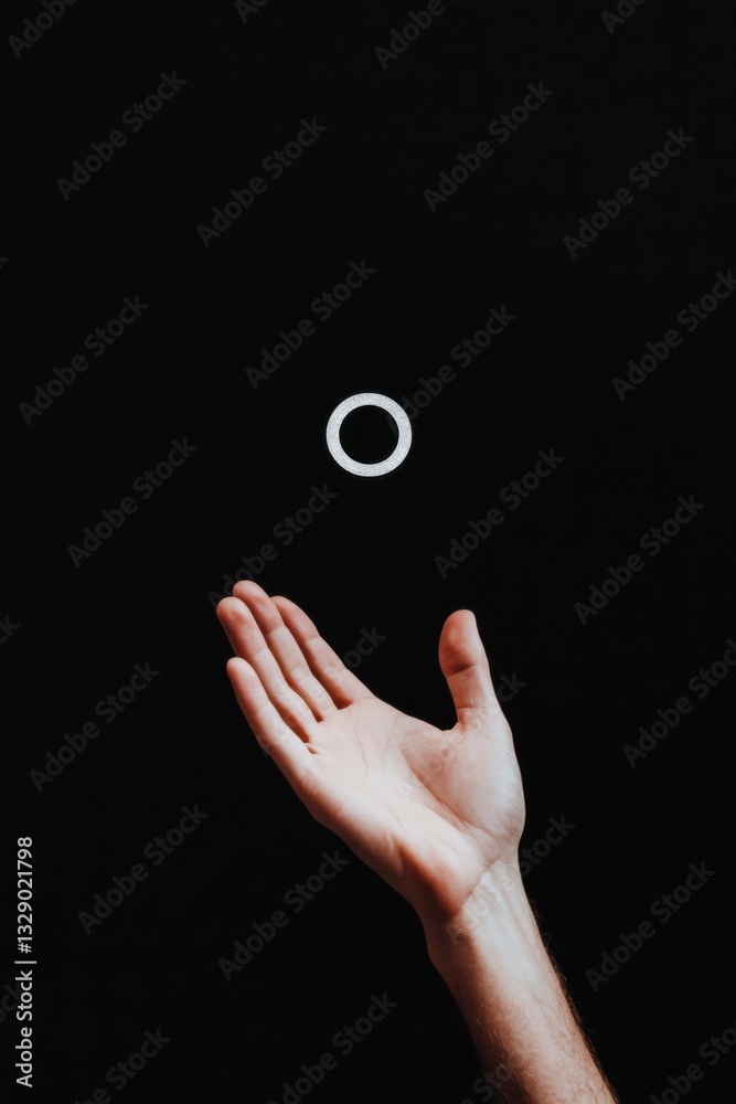 Poster Minimalist Interactive UX Design Gesture-Controlled Digital Interface Showcasing Immersive Tech Innovation for Next-Generation User Experience and Creative Workspace Solutions