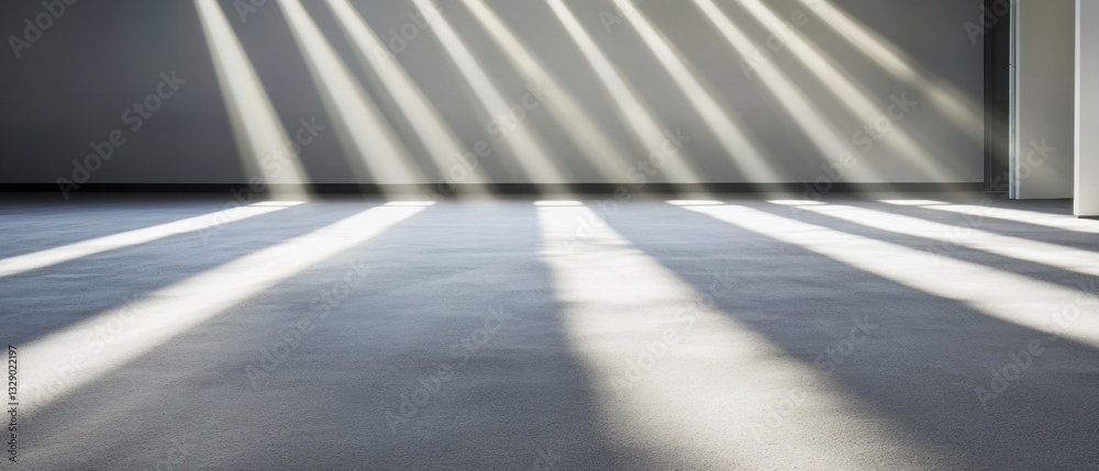 Aufkleber minimalist corporate innovation dynamic light and shadow architectural of modern gray commercial flo