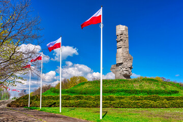 The Monument to the Defenders of the Coast on the Westereplatte Peninsula, Gdansk. Poland. © Patryk Kosmider