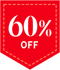 60% Special Discount tag
