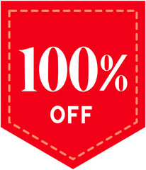 100% Special Discount tag
