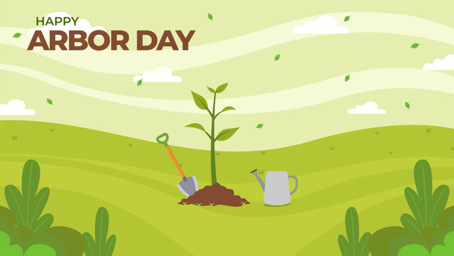 Celebrating Arbor Day with Nature Conservation and Green Initiatives - Powered by Adobe