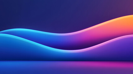 3D rendering wavy line texture, abstract kv main visual business PPT background