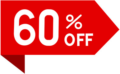 60% off sale badge sticker
