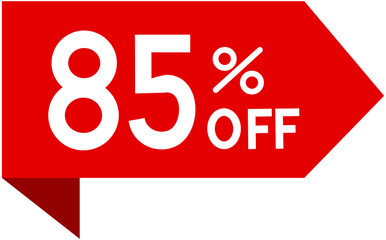 85% off sale badge sticker

