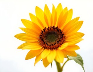 Fototapeta premium sunflower on white background