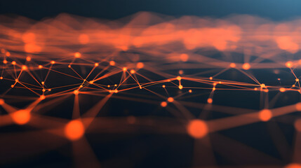 Visualizing dynamic data connections an abstract technology network infographic