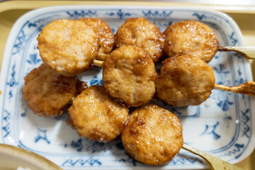焼き鳥つくねの照り焼き