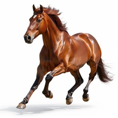 Obraz premium Chestnut Horse in Motion