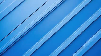 Obraz premium Diagonal blue planks, close-up texture. Ideal for backgrounds, design, and modern projects needing a vibrant blue tone.