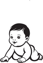 Obraz premium baby crawling