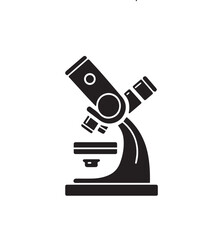 microscope isolated on white background