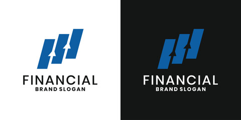 Financial growth logo design for business