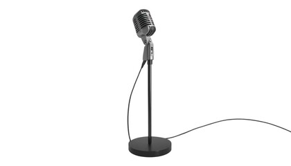 Ultra-High Resolution Microphone Close-Up: Crisp Detail, Professional Audio Equipment, Studio Mic,  