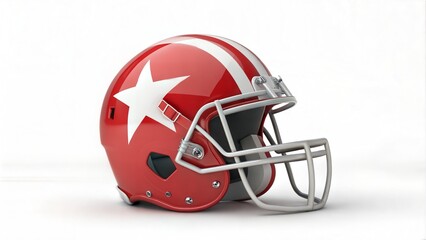 football helmet on white